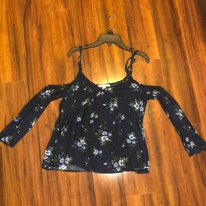 Floral Cold Shoulder Top